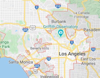Service Area for SEO Clients in Los Angeles County